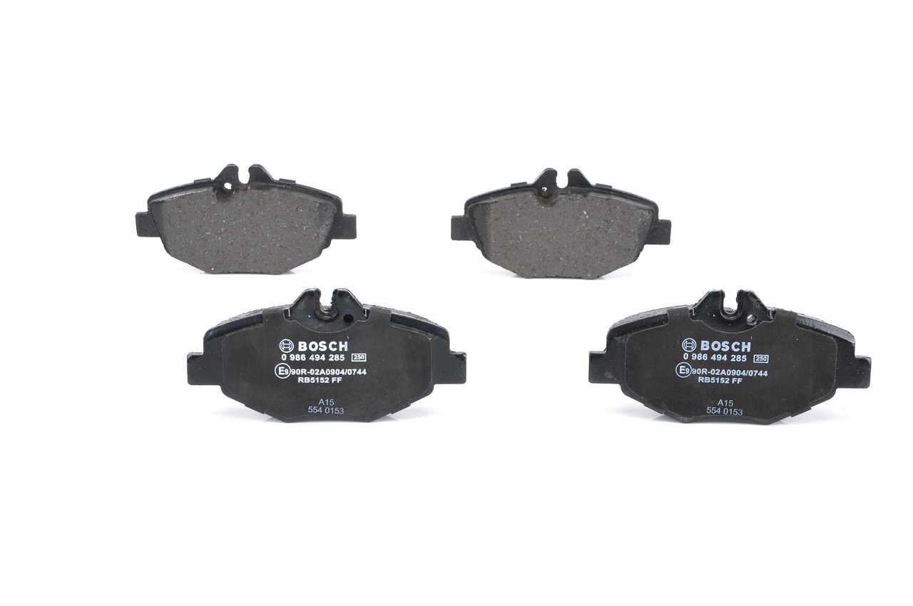 Numéro OEM 004 420 87 20 - Plaquettes de frein 0 986 494 285 MERCEDES-BENZ, FIAT, SMART