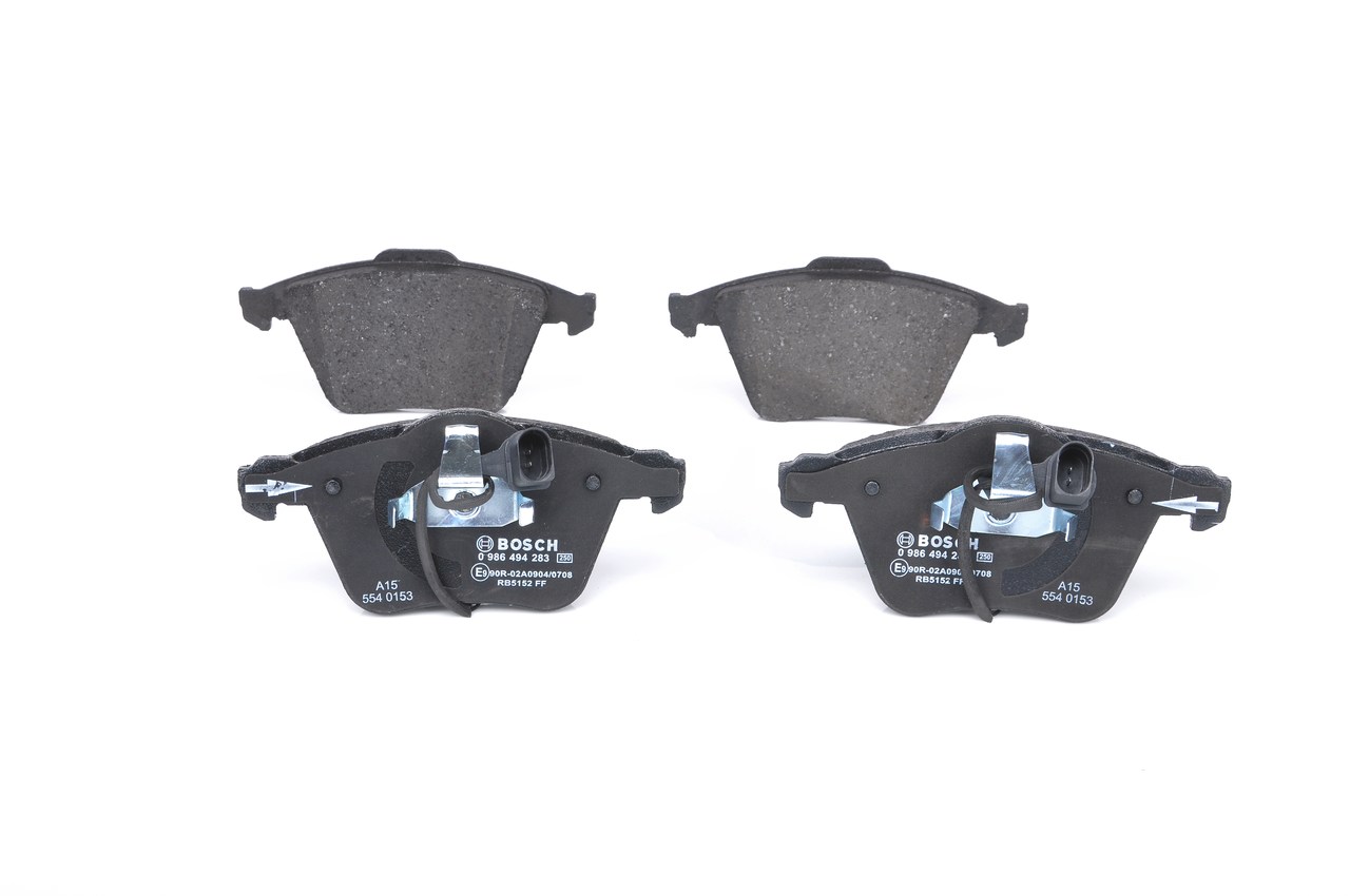 Numéro OEM 4B0 698 151 R - Plaquettes de frein 0 986 494 283 CITROËN, AUDI, SEAT, HONDA, SKODA