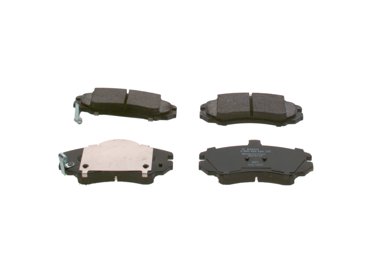 Número OEM 58101 2DA50 - Juego de pastillas de freno 0 986 494 426 RENAULT, HYUNDAI, HONDA, KIA