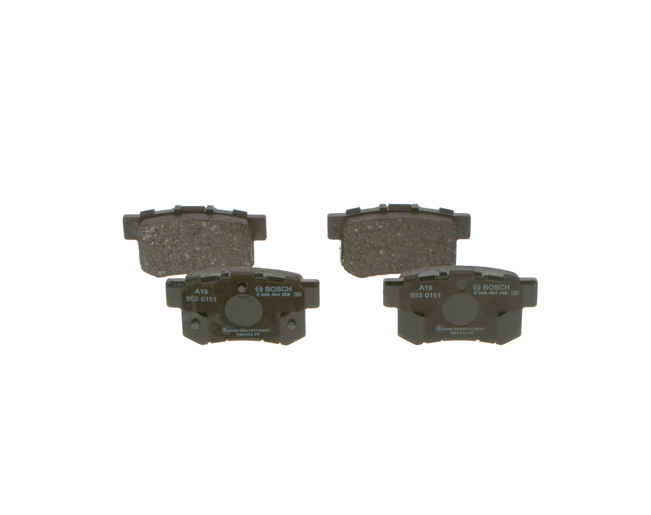 BOSCH 0 986 494 358 Bremsbelagsatz HONDA Insight II Hatchback (ZE)