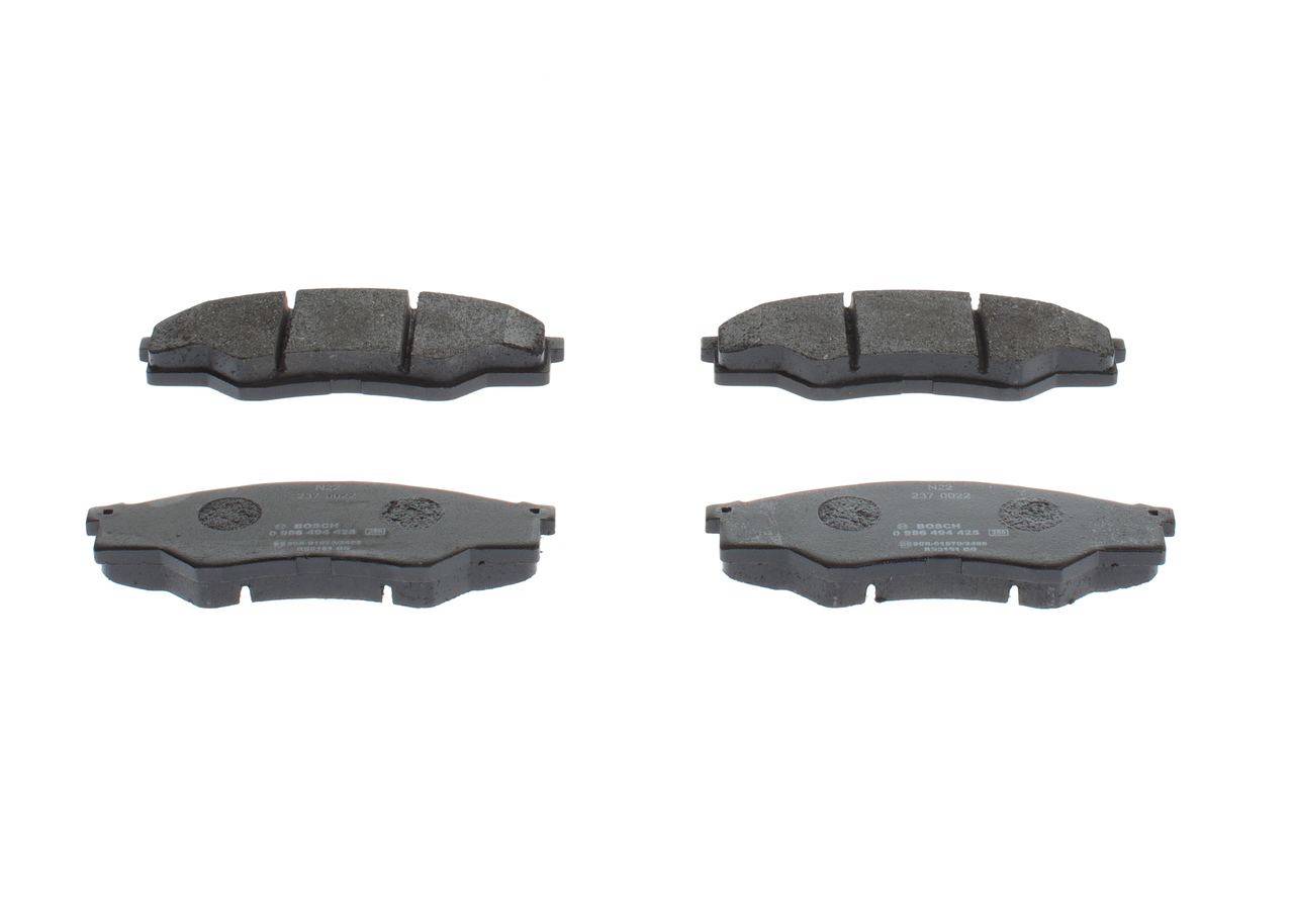 Juego de pastillas de freno 0 986 494 425 BOSCH TOYOTA Hilux VII Pick-up 2.5 D-4D (KUN15) 2006 88 cv