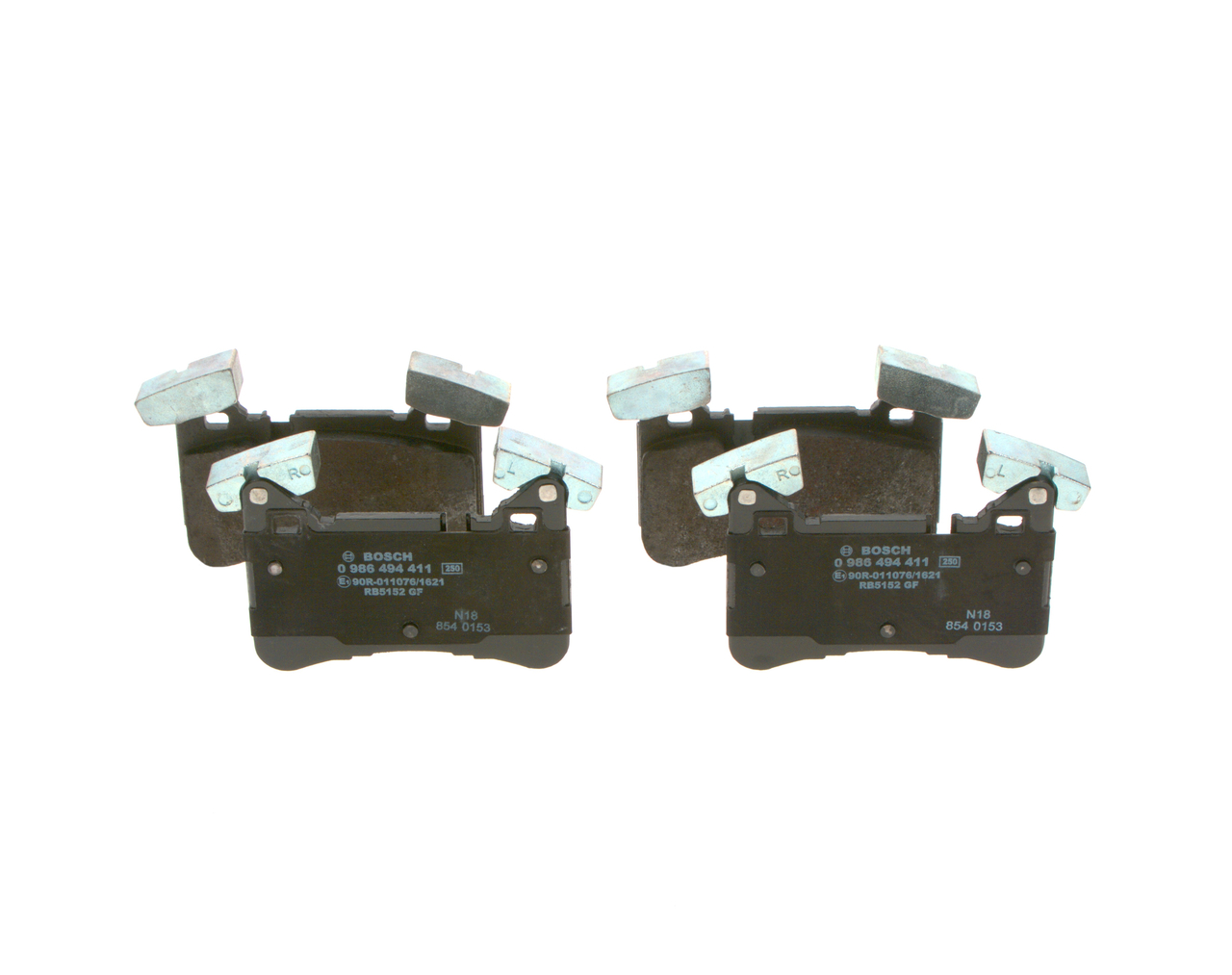 Numéro OEM A 004 420 85 20 - Plaquettes de frein 0 986 494 411 MERCEDES-BENZ