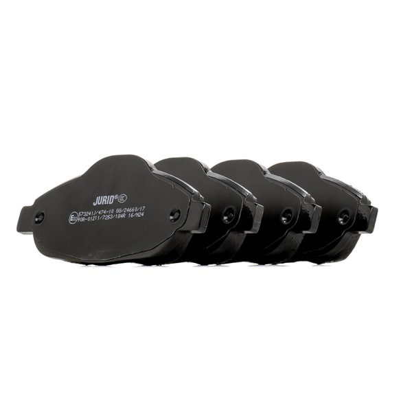 Brake pad set 573241J JURID 16 13 259 380 MERCEDES-BENZ, FORD, PEUGEOT, CITROËN, OPEL