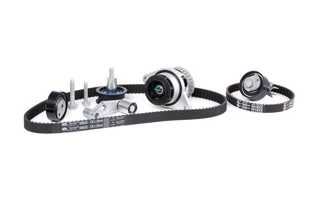 Zahnriemensatz mit Wasserpumpe KP25565XS-2 GATES AUDI A2 (8Z0) 1.6 FSI 2003 110 PS