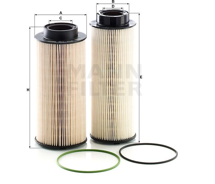 Numero OEM 1 736 250 - Filtro carburante PU 10 003-2 x SAAB