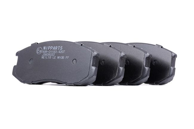 Pastilhas de travão J3605032 NIPPARTS MITSUBISHI Lancer IV Hatchback (C6_A, C7_A) 1.3 12V 1993 75 cv