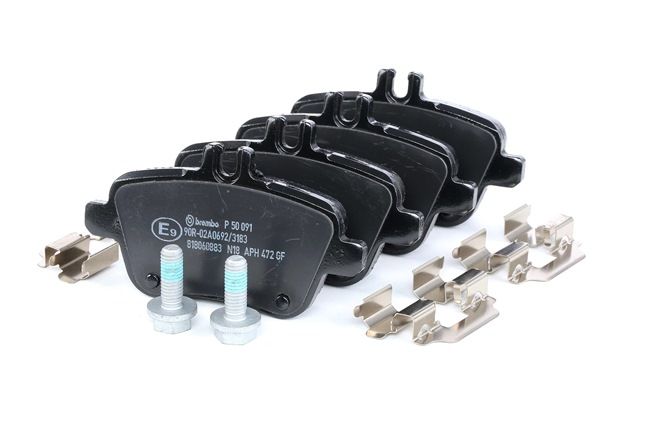 Travões Mercedes C117: Pastilhas de travão BREMBO P 50 091