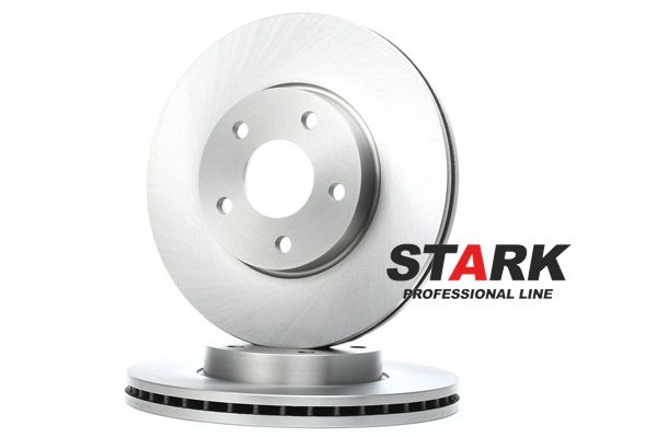 STARK | Disco freno Non rivestito, ad alto tenore di carbonio, Ghisa, senza viti/bulloni, ventilato, Assale anteriore SKBD-0020107 FORD Fiesta Mk5 Hatchback (JH1, JD1, JH3, JD3) 2002 economici online