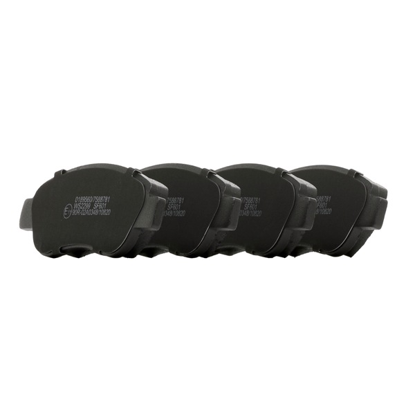 Bremsbeläge SKBP-0010085 STARK E172283 exkl. Verschleißwarnkontakt, Vorderachse, mit Anti-Quietsch-Blech