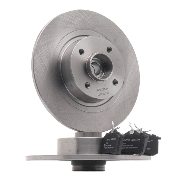Kit de discos de freno y pastillas 47171 MAPCO RENAULT Scénic II (JM) 1.5 dCi 2005 101 cv