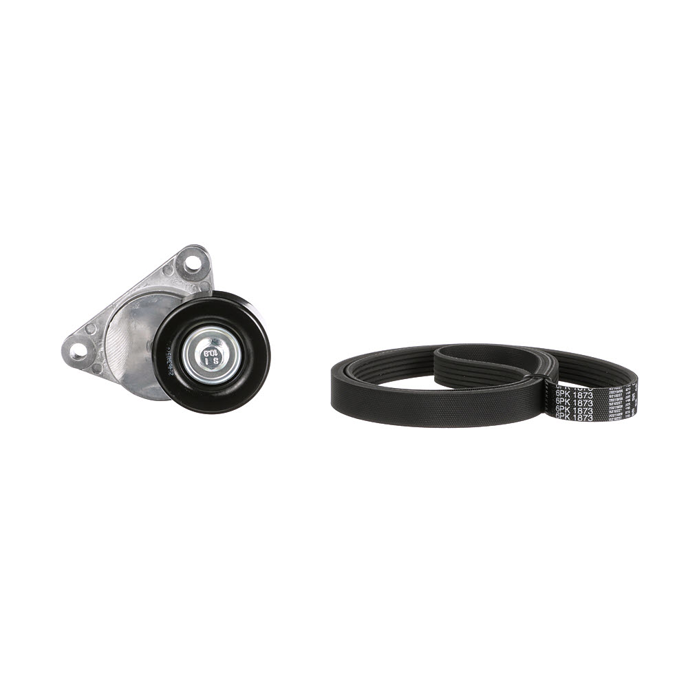 GATES K036PK1873 poly v-belt kit CHEVROLET Aveo / Kalos Hatchback (T250, T255) 1.4 16V 94hp 2006