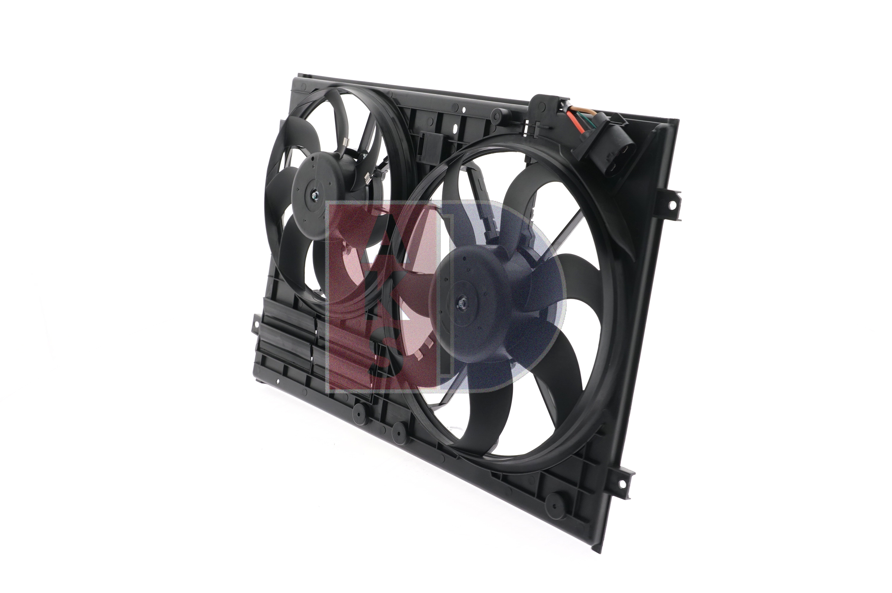 048107N AKS DASIS Air conditioner fan Ø: 360/295mm, with control unit, with radiator fan shroud