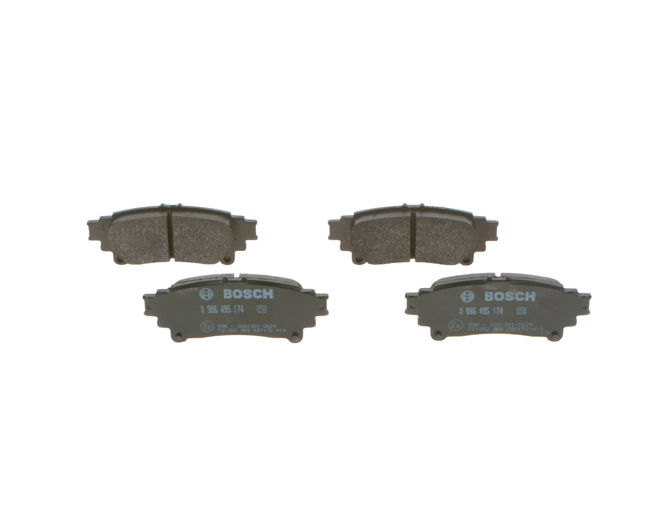 OEM-nummer 04466 53 020 - Remblokken 0 986 495 174 OPEL, TOYOTA, LEXUS, SATURN