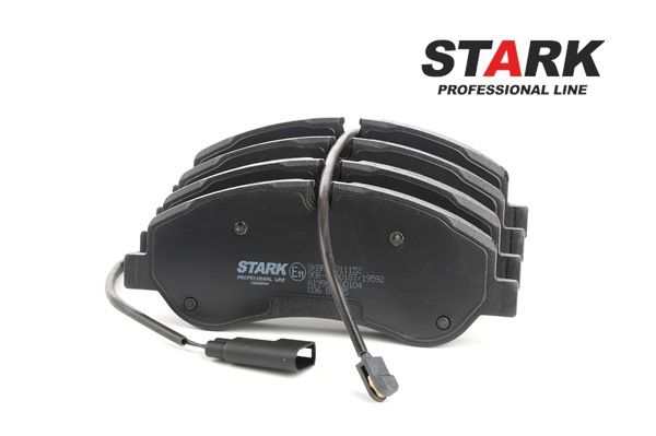 Bremsbeläge SKBP-0011152 STARK BK212K021AB inkl. Verschleißwarnkontakt, Vorderachse