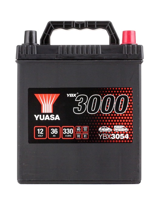 Starterbatterie YBX3054 YUASA HONDA Jazz Schrägheck (GD, GE3, GE2) 1.4 iDSI (GE3, GD1) 2007 83 PS