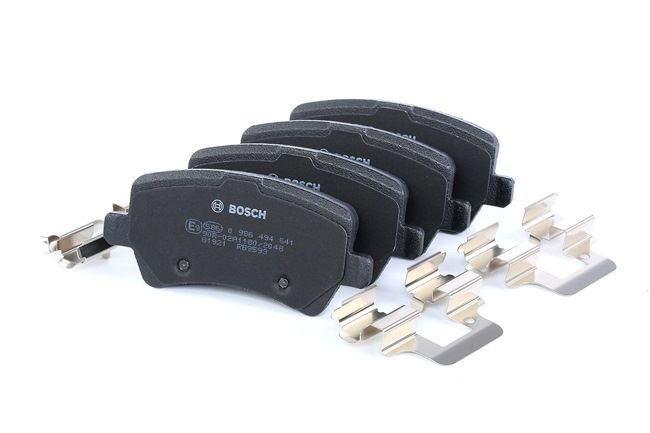BOSCH | Pastilla de freno con instrucciones de montaje, Chapa antichirridos, con tornillos 0 986 494 641 VOLVO S60 II (Y20, 134) 2017 baratos online