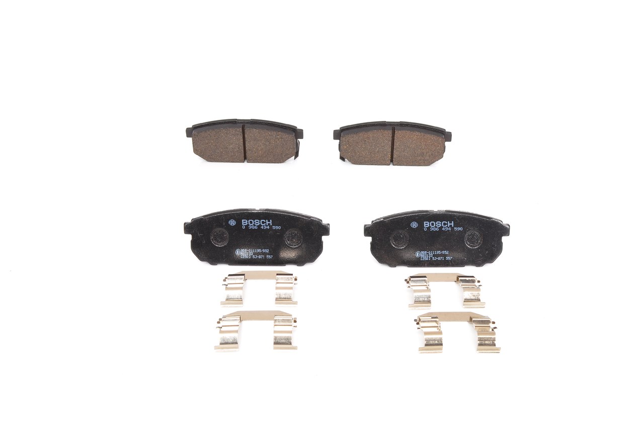 Número OEM 58302 3EE00 - Pastilhas de travão 0 986 494 590 HYUNDAI, MAZDA, KIA