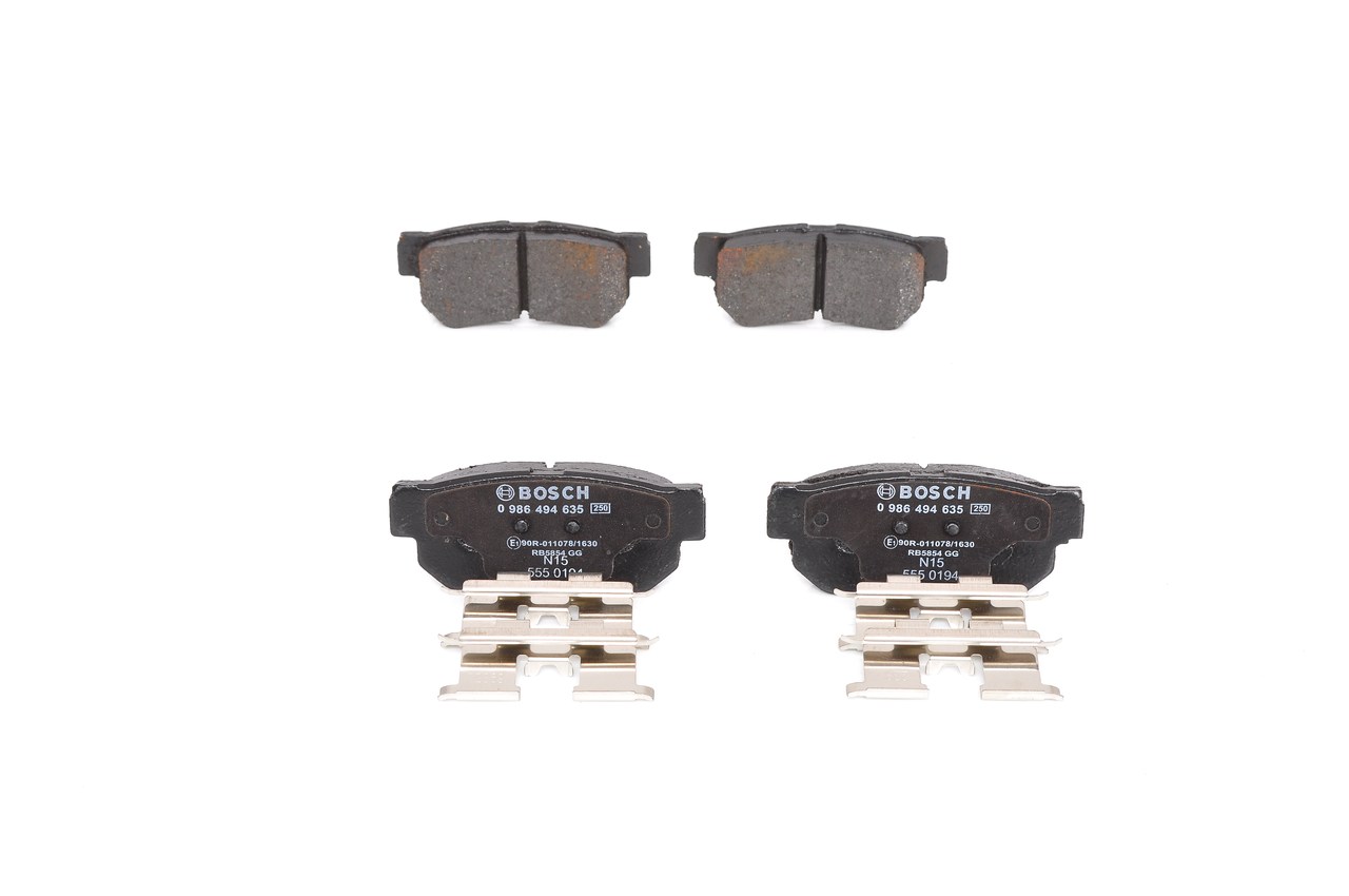 Número OEM 484 132 1A 10 - Pastilhas de travão 0 986 494 635 MERCEDES-BENZ, CITROËN, HYUNDAI, KIA, SSANGYONG