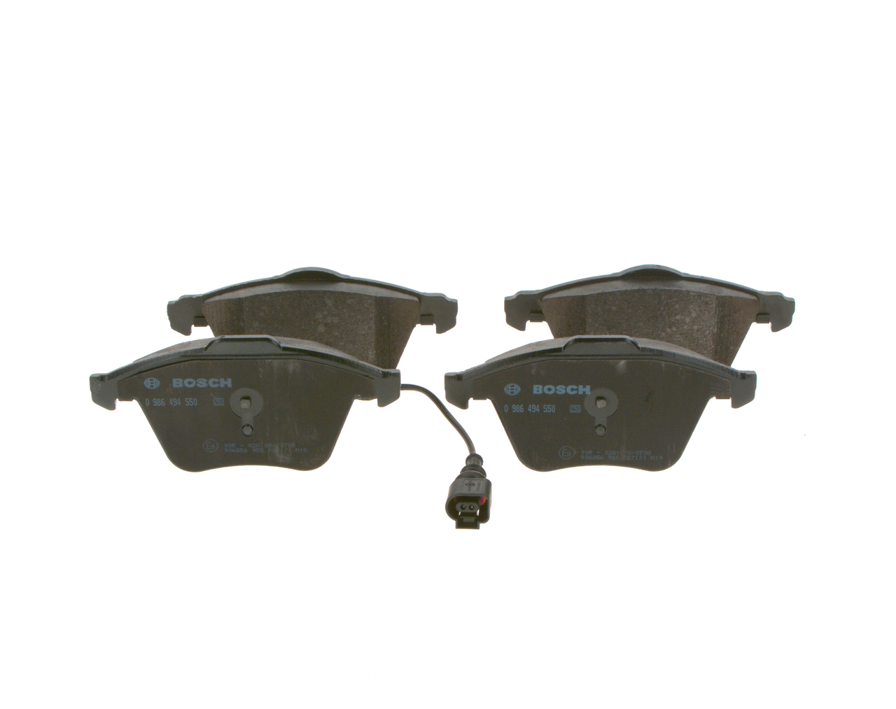 Número OEM 8J0 698 151 F - Pastilhas de travão 0 986 494 550 VW, AUDI, FORD, SEAT, SKODA