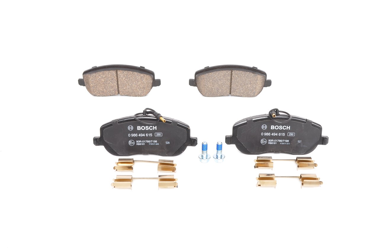 OEM-Nummer 7 736 395 6 - Bremsbeläge 0 986 494 615 FIAT, PEUGEOT, CITROËN, NISSAN, ALFA ROMEO