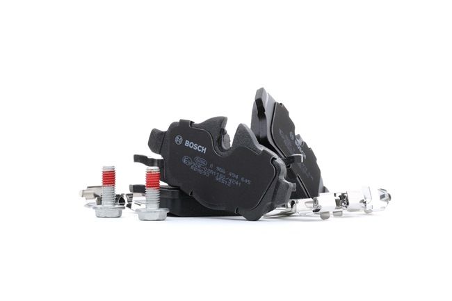 BOSCH | Bremseklosser med montageanvisning, med antihyle blikk, med skruer 0 986 494 645 MINI Hatchback (R56) 2008 billige på nett