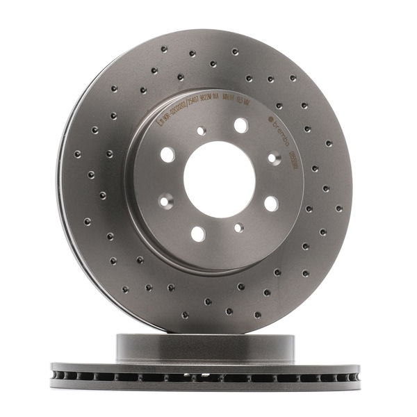 BREMBO 09.5509.1X Bremsscheiben HONDA Civic VI Fastback (MA, MB)