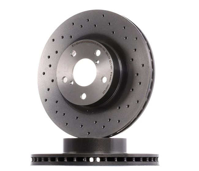 BREMBO | Bremseskiver belagt, perforert / ventilert 09.5674.2X SUBARU Forester I (SF) 1997 billige på nett