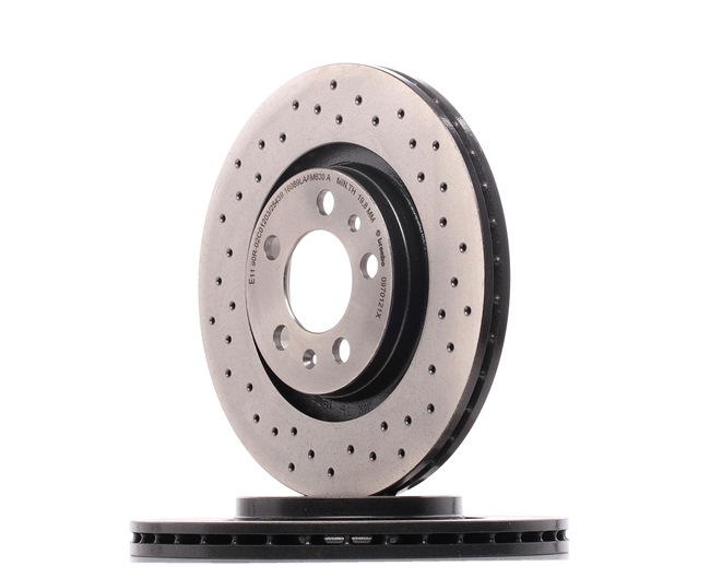 Numéro OEM 1J0 615 301 P - Disque de frein 09.7012.1X AUDI, FORD, SEAT, SKODA, PORSCHE