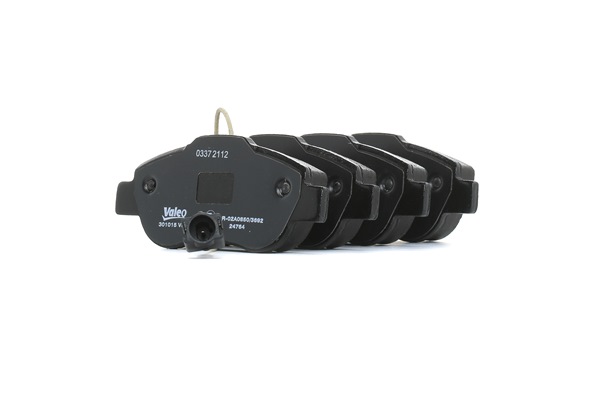VALEO | Pastilla de freno FIRST, con sensor de desgaste incorporado, con contacto de aviso de desgaste incorporado, Eje delantero, Chapa antichirridos 301015 FORD KA Hatchback (RU8) 2013 baratos online