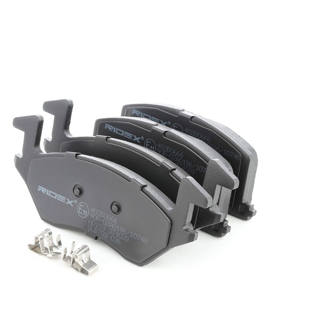 order RIDEX (402B0666) Brake pad set