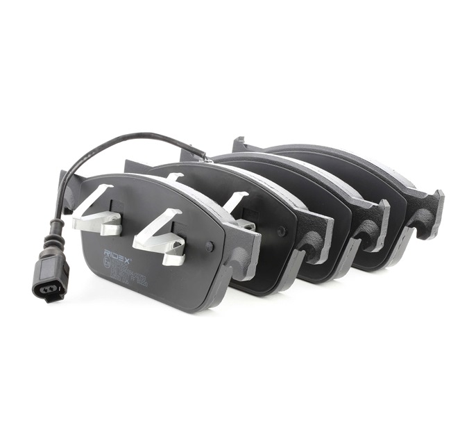 RIDEX | Bremssteine inkl. Verschleißwarnkontakt, Vorderachse, mit Kolbenclip 402B0625 VW Transporter T6 Kastenwagen (SGA, SGH) 2015 günstig online