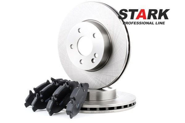 STARK | Pastiglie e dischi freni Assale anteriore, Tipo disco freno: ventilato, con lamierino anticigolío SKBK-1090135 MITSUBISHI Pajero I (L040) 1989 economici online