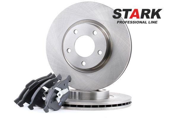 Número OEM BP6Y 33 25XB - Kit de discos de freno y pastillas SKBK-1090150 MAZDA, MERCURY