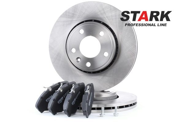 STARK | Juego de discos y pastillas de freno Eje delantero, Tipo disco de frenos: ventilado, Chapa antichirridos SKBK-1090206 RENAULT Trafic II Bus (JL) 2010 baratos online