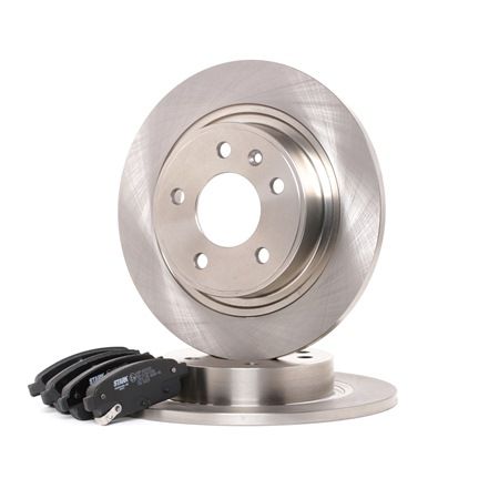 STARK | Discos y pastillas Eje trasero, Tipo disco de frenos: macizo, con avisador acústico de desgaste SKBK-1090214 CHEVROLET Orlando (J309) 2011 baratos online