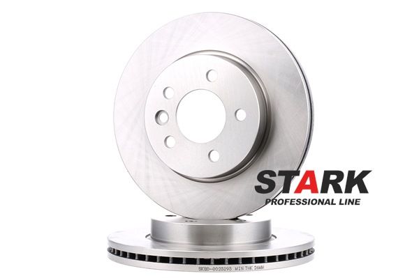 STARK | Bremsscheibe unbeschichtet, Gusseisen, ohne Schrauben, Belüftet, Vorderachse SKBD-0023293 VW Amarok Pickup (2HA, 2HB, S1B, S6B, S7A, S7B) 2013 günstig online