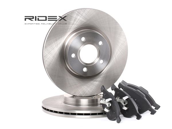 Número OEM MEAV-6J2K02-1AA - Kit de discos de freno y pastillas 3405B0062 FORD, CITROËN, FORD USA