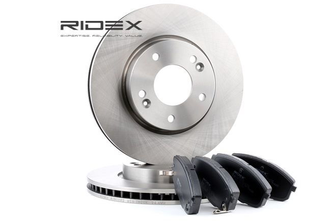 Kit de discos de freno y pastillas 3405B0130 RIDEX OPEL Corsa C Hatchback (X01) 1.7 CDTI (F08, F68) 2008 100 cv