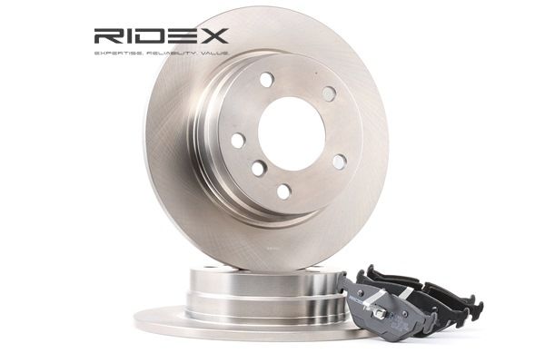 RIDEX 3405B0134 brake pads and discs BMW 3 Touring (E46) 318d 2.0 115hp 2002