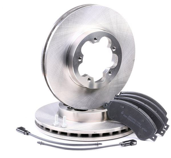 RIDEX | Dischi e pastiglie freni Assale anteriore, Tipo disco freno: ventilato, Con contatto segnalazione usura 3405B0254 FORD Transit Mk6 Van (V347, V348) 2013 economici online