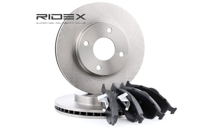 Remschijven en blokken, set 3405B0115 RIDEX FORD Scorpio Mk2 Station Wagon (GNR, GGR) 2.5 TD 1997 115 Pk