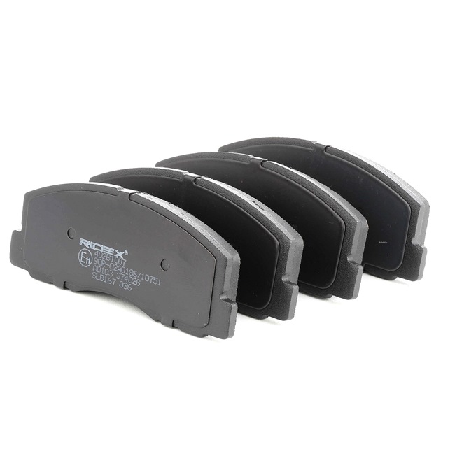 RIDEX 402B1007 brake pads MITSUBISHI Lancer IV Hatchback (C6_A, C7_A) 1.3 12V 75hp 1992