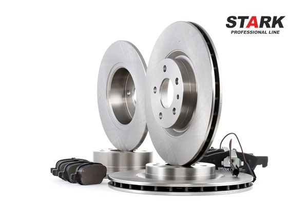 STARK | Set Freni A Disco Assale anteriore, Assale posteriore, Tipo disco freno: ventilato, pieno, Con contatto segnalazione usura, non predisposto per visualizzazione avviso usura SKBK-1090338 ALFA ROMEO 147 (937) 2006 economici online