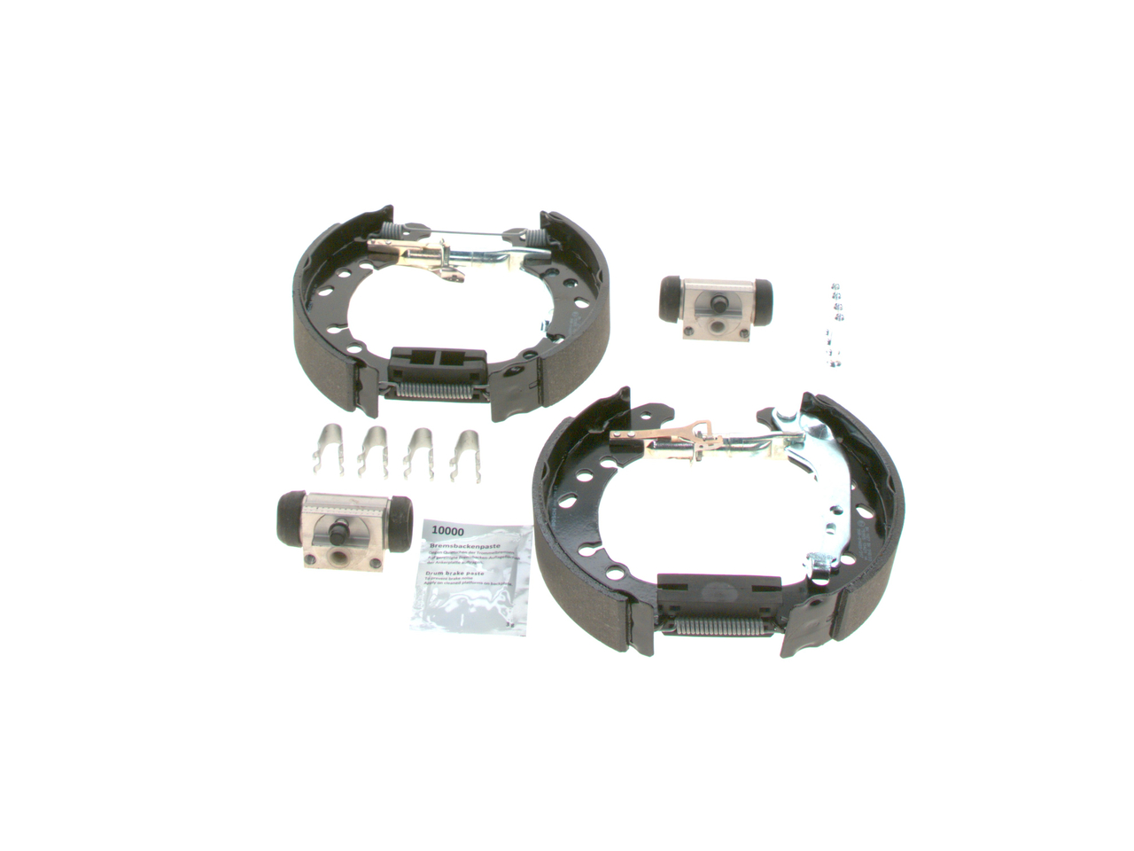BOSCH 0 204 114 692 Brake shoes TOYOTA Yaris Hatchback (_P13_) 1.4 D 90 hp Diesel 2013