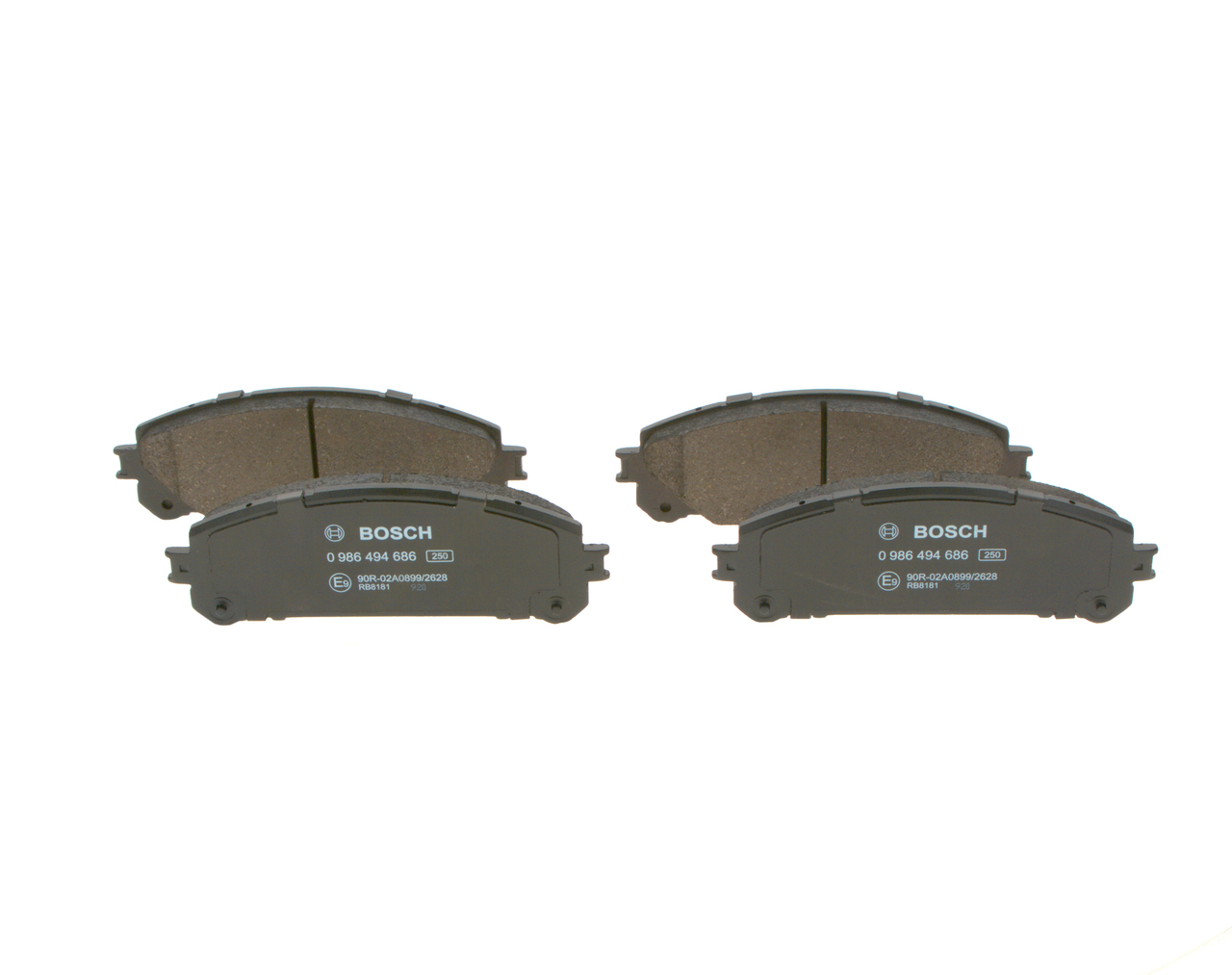 BOSCH | Juego de pastillas de freno Chapa antichirridos 0 986 494 686 TOYOTA RAV4 IV SUV (XA40) 2014 baratos online