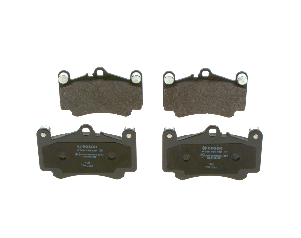 Número OEM 996 351 949 10 - Juego de pastillas de freno 0 986 494 710 PORSCHE
