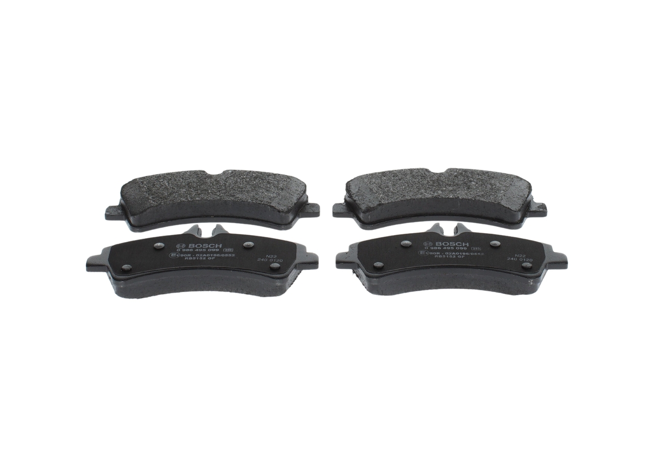Número OEM 2E0 698 451 B - Juego de pastillas de freno 0 986 495 099 MERCEDES-BENZ, SEAT, AUDI, SKODA, PORSCHE