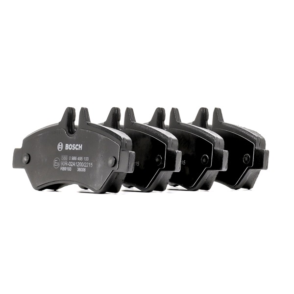 Bremsbeläge 0 986 495 100 BOSCH 0044206920 mit Anti-Quietsch-Blech, mit Montageanleitung