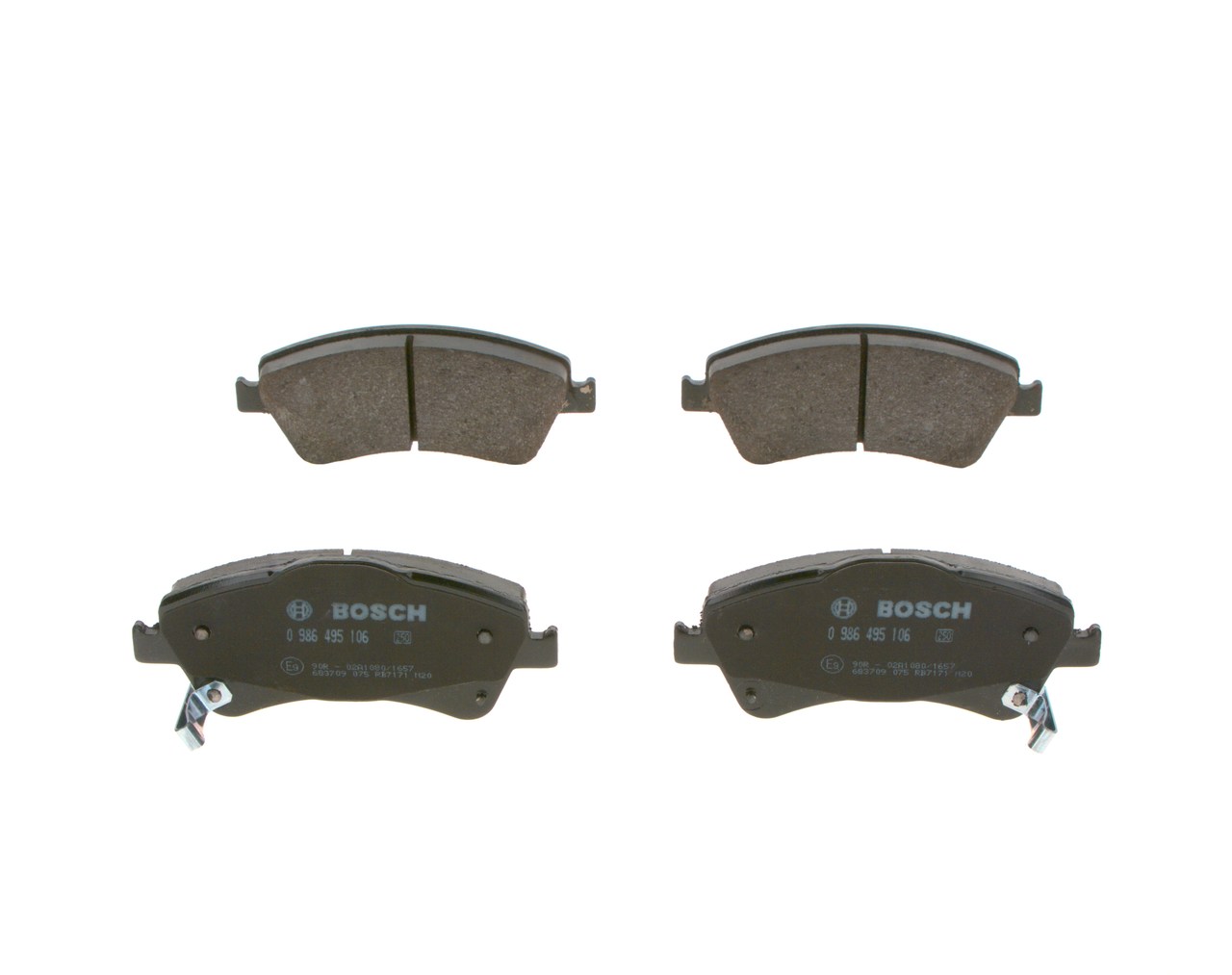 OEM-nummer 04465 02 190 - Remblokken 0 986 495 106 AUDI, CITROËN, TOYOTA, LEXUS, SATURN
