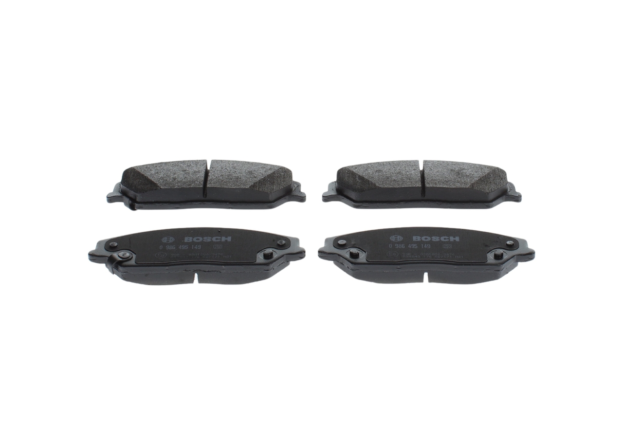 Numéro OEM 04465 06 090 - Plaquettes de frein 0 986 495 149 TOYOTA, NISSAN, LEXUS
